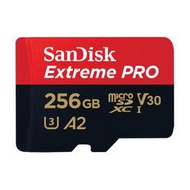SanDisk Extreme PRO microSDXC V30 A2 256G 記憶卡 公司貨 台南PQS