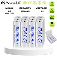 PALO Rechargeable AA  Battery 1.2V 3000mAh For flashlights toy car