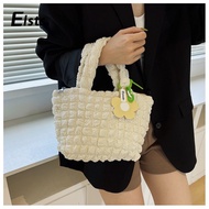 Cross border Foreign Trade Korean Edition Bubble Shoulder Bag 2022 New Fashion Pleated Handbag Girl 
