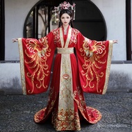 YQXiuhe Dress Bride2021New Chinese Wedding Dress Wedding Hanfu a Chaplet and Official Robes Ancient Costume Trailing Anc