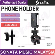 Phone Clip for Microphone Stands Mic Stand Mount / Phone Holder