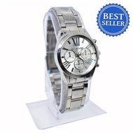 Michael Kors 3 Chrono All Silver Watch For Men (Silver)