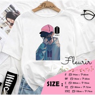 FLEURIR - BTS ARMY T-SHIRT FOR ADULT WOMEN SHORT SLEEVE UNISEX TEE FOR WOMEN AND MEN