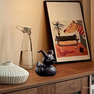 Top Duck Statue Duck Punk Duck Statue Animal Figure Collectibled Figurine Satanic Duck