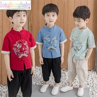 Traditionnal kids boy Cheongsam Set