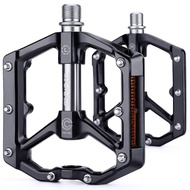 CXWXC Bicycle Flat Pedals with Reflectors, Aluminum, for Road Bikes, Cross Bikes, MTBs, etc. (CX-930