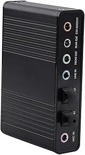 6 Channel Sound Card USB External Digital Optical Spdif o Output Adapter for PC External Sound Cards