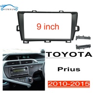 Honxun หน้ากากวิทยุ TOYOTA Prius 2010-2015 กรอบวิทยุ 2din ปกวิทยุ ใช้สำหรับจอเครื่องเสียงรถยนต์ขนาด 