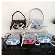 Diesel Nylon Denim Contrast Shoulder Bag Fashionable Small Bag