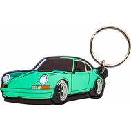 Vintage Retro 911 Keychain - Life is Better at the Track - PVC Soft Rubber FOB Accessories - Automot