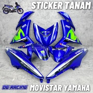 YAMAHA Y15ZR V1 V2 MOVISTAR BIRU M HIJAU/ Y15 Movistar Cover set Blue/ Y15 V1 MOVISTAR BLUE HIJAU GR