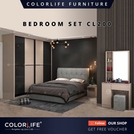 [FREE SHIPPING & FREE INSTALLATION] Color Life CL200 Bedroom Set / Customize Bedroom Set /4 IN 1 Spe