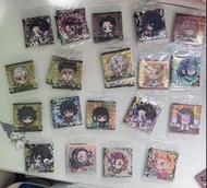 鬼滅之刃 炎柱 水柱 岩柱 風柱 霞柱 戀柱 蟲柱 蛇柱音柱 炭治郎 彌豆子 杏壽郎 蝴蝶 餅卡 食玩