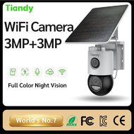 TIANDY 6MP (3MP+3MP) Wireless/4G Dual Lens cctv Surveillance Camera with Auto-Tracking Person/Vehic