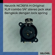 Neutrik NCJ6FA-H XLR Combo 1/ 4" Stereo Jack with Lock Spring