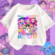 Kaos 2025 Kpop Demon Hunter T-Shirt Huntrix & Saja Boys Inspired Baju Demon Hunter Fans Clothes