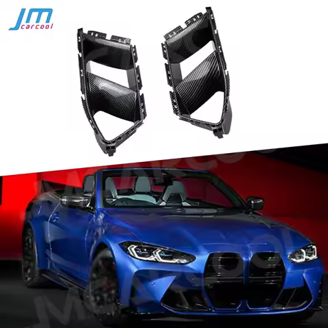 ABS Carbon Look Front Bumper Air Inlet Grille For BMW M3 M4 G80 G82 G83 2021+ Side Vents Decorative