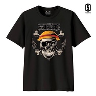 HAENHA One Piece Jolly Roger This Chaos Distro - T-Shirt Screen Printing Unisex Black White Sage Cre