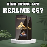 Realme C67 KK full screen tempered glass, Anti-fingerprint