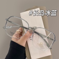 Glasses/glasses Ultra-Light Transparent Large Frame Women Can Be Equipped with Degree Plain Light An
