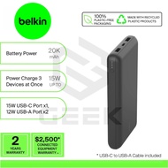 Belkin BPB012bt BoostCharge PowerBank 20,000 Mah (ip16,ipad,tablet,earbuds)