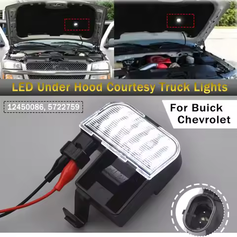 For Chevrolet Chevy Express 1500 2500 3500 Silverado Venture GMC Savana White LED Under Hood Courtes