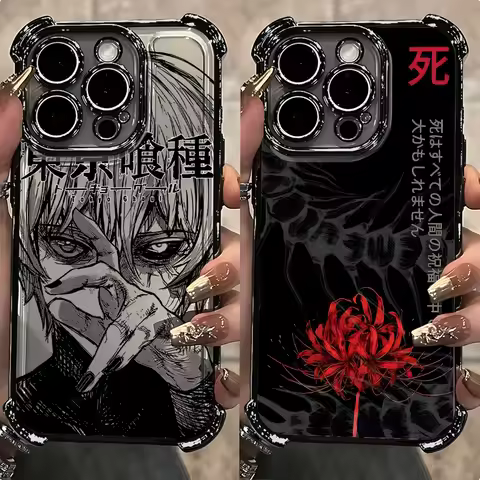 Anime cool Tokyo Ghoul Plating Anti Fall Phone Case For Infinix Hot 40i 30 30i Play Smart 10 9 Note 