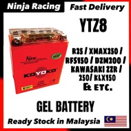 BATERI MOTOSIKAL KOYOKO G2 NANOGEL BATTERY YTZ8 SIRIM CERTIFIED FOR YAMAHA R25 /