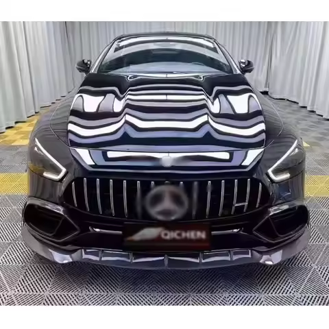 For Mercedes Benz AMG GT43 GT50 GT53 GT63 Carbon Fiber Front lip Car Front Bumper Diffuser Chin Spoi