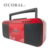 CORAL TR6600 手提卡帶收錄音機 復古造型 多功能整合