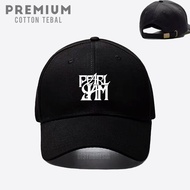 Topi Pearl Jam Band Logo Band Premium Cotton Caps