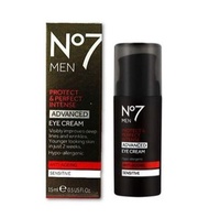 No7 Men Protect & Perfect Intense ADVANCED Eye Cream 15ml. นัมเบอร์เซเว่น เม็น แอดวานด์ อาย ครีม