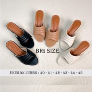Heels Sandals Wanita (Large Size Jumbo Feet) 7 cm Heel