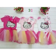 Hello Kitty tutu dress with turban for baby