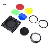 MYD9For  AD300PRO Flash Compatible Barndoor Accessories Kit Featuring Honeycomb Grid and 4 Color Fil