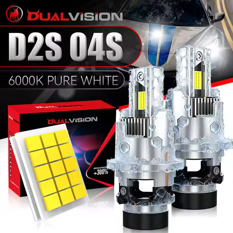 Dualvision D2S D4S Led Car Headlight Bulb Canbus HID D2S D2R D4R Led Xenon Bulb 1:1 6000K High Power