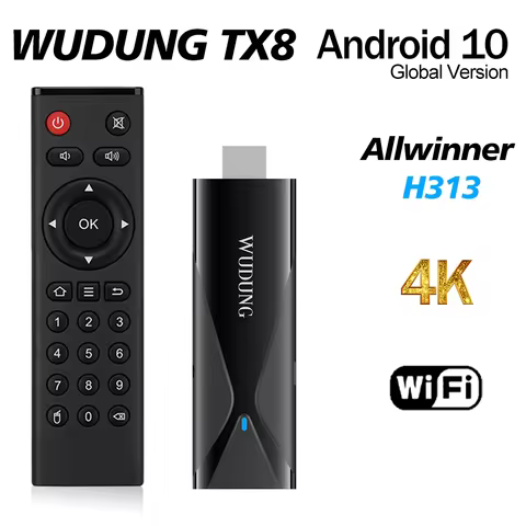 Original TX8 Smart TV Box Android 10 TV STICK Allwinner H313 2GB 16GB 2.4G WIFI MINI TV Dongle 4K VS