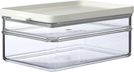 Mepal Omnia Fridge Box, Butadiene-(ABS), Styrene Acrylonitrile (SAN), Thermoplastic Elastomers (TPE), Nordic White, Length: 230 mm, Width: 149 mm, Height: 94 mm