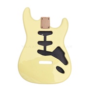 PW-Alder Wood ST Guitar Body Glossy Vintage White for SSS pickup DIY Custom Strat Guitar Eectric Gui