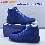 JDM F1 Style Suede Cowhide Go Karting Racing Shoes Motorcycle Racing Exercise Shoes Professional Car
