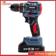 【HOSPORT】21V Cordless Electric Drill Screw Driver 40N.M Torque Multi-function Electric Screwdriver B