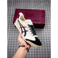 Onitsuka Deluxe Kabuki White Black Red Free Paperbag Sepatu