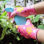 QINMEI Labor Gloves, Nylon Non-Slip Gardening Gloves, Yard Cleaning Planting Working PU Protective W