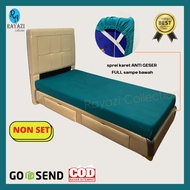 ANTI-REMOVAL RUBBER BEDSHEET ANTI-SLIDE/ Size 140x200x25 / 140x200x30cm (SPRINGBED QUEEN TANGGUNG) P