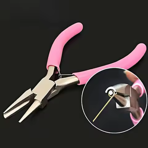 ●Round Concave Pliers Wire Looping Pliers Precision Jewelry Pliers Wire Looping Pliers For DIY Jewel