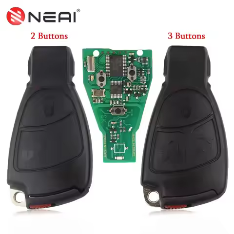 2/3 Button 433Mhz Smart Remote Car Key For Mercedes Benz NEC B C E S SL ML MB CLK CL 3B 3BT 1996-200