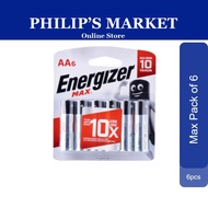 (Bundle of 3) Energizer Max AA Alkaline Batteries Pack of 6