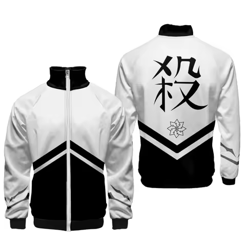 Coats Anime Shinazugawa Sanemi Style 3D Printing Hoodie Men Women Cosplay Costume Men Jacket Sweatsh