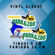 STIKER LEMBANG PARK & ZOO, LEMBANG PARK & ZOO, OLEH-OLEH LEMBANG,VINYL