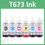 Compatible Epson T673 ink Epson 673 Refill ink for Epson L800, L805,L810,L850,L1800